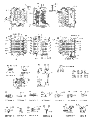 วาล์วควบคุมหลักเครื่องขุดน้ํา 426-00078C 42600078C สําหรับ Doosan DH150LC-7 0