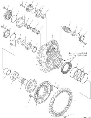 134-27-00220 134-27-61113 134-27-61112 For Komatsu Bulldozer D61EX-15 D61PX-15 Excavator Final Drive