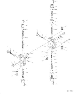 709-82-12400 709-83-12400 709-84-12400 709-85-12400 For Komatsu WA200-5L WA200-5 WA200-6 WHEEL LOADERS Hydraulic Main Control Valve  Construction Machinery Parts Aftermarket High quality Original