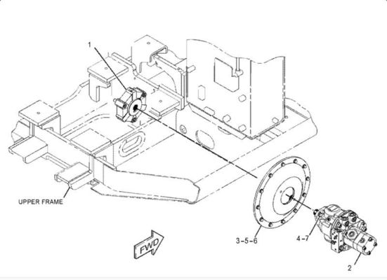 Rexroth AP2D25 Excavator Hydraulic Pump 341-7666 สําหรับ TQE304.5 305C 306