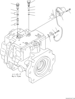 708-1L-00710 708-1L-01710 708-1L-04230 สําหรับเครื่องบรรทุก Komatsu Wa450-6 Wa470-6 Wa480-6 ปั๊มพิสตันหลักแบบไฮดรอลิก