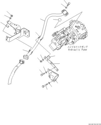 708-1L-00710 708-1L-01710 708-1L-04230 สําหรับเครื่องบรรทุก Komatsu Wa450-6 Wa470-6 Wa480-6 ปั๊มพิสตันหลักแบบไฮดรอลิก
