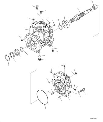 708-1g-00060 708-1g-01060 708-1g-04310 สำหรับ Komatsu Wa470-6 Wa480-6 ไฮดรอลิกลูกสูบหลักปั๊ม Loader ปั๊มเดิม