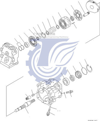 708-1T-00440 708-1T-00421 708-1T-01420 708-1T-04410 สําหรับ Komatsu D155AX-5 แพมป์พิสตันฮิดรอลิก Fun