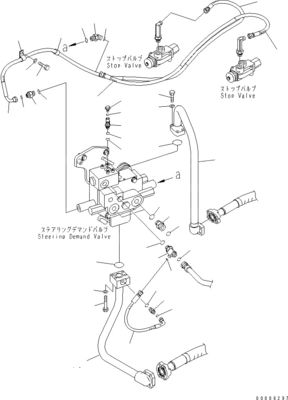 708-1W-00960 708-1W-00850 708-1W-03710 สําหรับ Komatsu WA450-6 WA470-6 WA480-6 ปั๊มระบายน้ําสติน