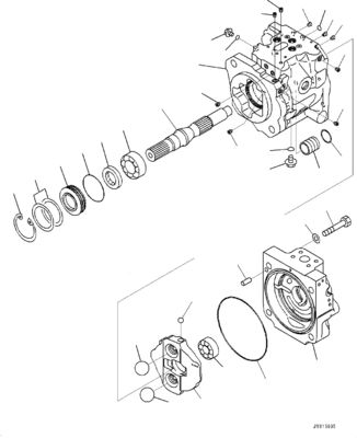 708-1W-00740 708-1W-00882 708-1W-00881 สําหรับ Komatsu WA380-6 WA430-6 ปั๊มบรรทุกล้อ ปั๊มน้ํามันไฮดรอลิก
