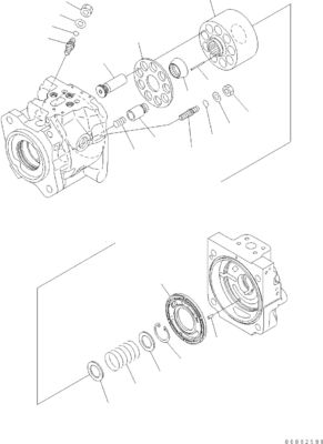 708-1U-00171 708-1U-00150 708-1U-00151 สําหรับ Komatsu WA380-6 WA430-6 ปั๊มไฮดรอลิก ปั๊มควบคุม