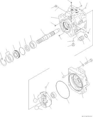 708-1U-00171 708-1U-00150 708-1U-00151 สําหรับ Komatsu WA380-6 WA430-6 ปั๊มไฮดรอลิก ปั๊มควบคุม