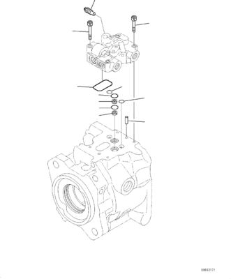 708-1U-00120 708-1U-00140 708-1U-00170 สําหรับ Komatsu WA380-6 WA430-6 ปั๊มไฮดรอลิก ปั๊มควบคุม