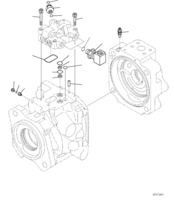 708-1W-00820 708-1W-00731 708-1W-00952 สําหรับ Komatsu WA500-6 ปั๊มไฮดรอลิก