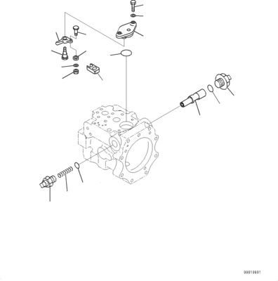708-1W-90600 R7081W90600 708-1W-04222 708-1W-01632 สําหรับ Komatsu D475A-5EO ไฮดรอลิก