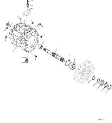 708-1W-90600 R7081W90600 708-1W-04222 708-1W-01632 สําหรับ Komatsu D475A-5EO ไฮดรอลิก