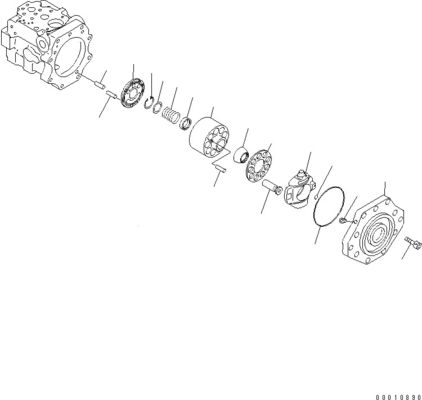 708-1W-00600 708-1S-00910 R7081S00910 R7081W00600 สําหรับ Komatsu D475A-5 บูลโดเซอร์ ปั๊มพัดลมไฮดรอลิก ปั๊มพิมพ์พิสตัน