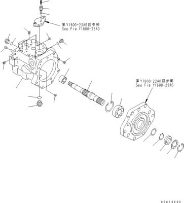 708-1W-00600 708-1S-00910 R7081S00910 R7081W00600 สําหรับ Komatsu D475A-5 บูลโดเซอร์ ปั๊มพัดลมไฮดรอลิก ปั๊มพิมพ์พิสตัน