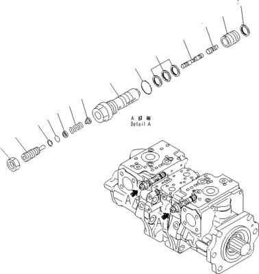 708-2G-00800 708-2G-00801 708-2G-01081 สําหรับ Komatsu Loader WA600-6 ปั๊มไฮดรอลิก ปั๊มพิสตัน ปั๊มหลัก คุณภาพสูง