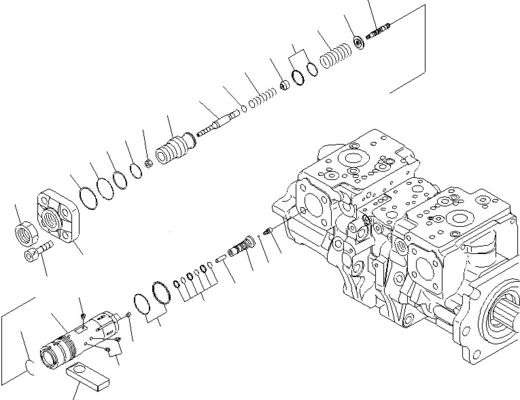 708-2G-00800 708-2G-00801 708-2G-01081 สําหรับ Komatsu Loader WA600-6 ปั๊มไฮดรอลิก ปั๊มพิสตัน ปั๊มหลัก คุณภาพสูง