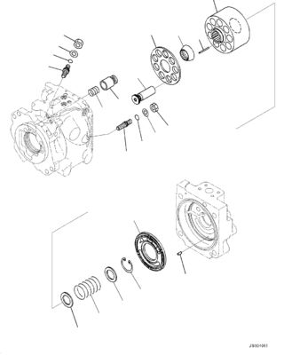 708-1W-02260 708-1W-02270 708-1W-00450 708-1W-00460 สําหรับรถบรรทุก Komatsu HM400-3 ปั๊มระบายน้ําและปั๊มยก