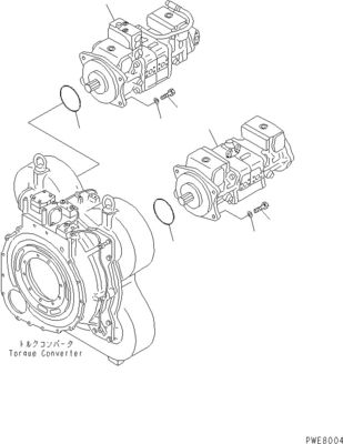 708-4L-00910 708-45-10204 708-4L-00911 สําหรับ Komatsu WA800-3 WA900-3 ปั๊มสวิทช์ไฮดรอลิก ปั๊มหลัก คุณภาพสูง