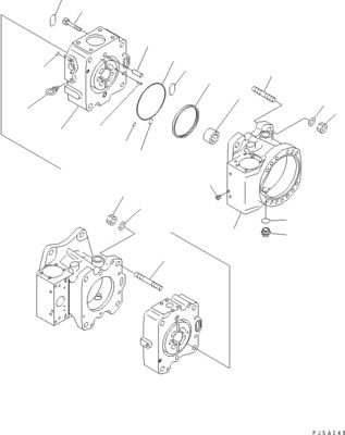 708-4L-00910 708-45-10204 708-4L-00911 สําหรับ Komatsu WA800-3 WA900-3 ปั๊มสวิทช์ไฮดรอลิก ปั๊มหลัก คุณภาพสูง