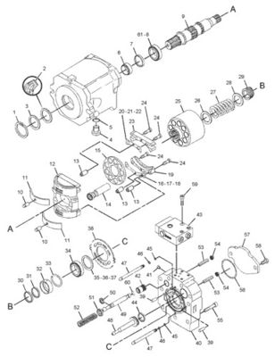 299-5790 20R3400 สําหรับ CAT Track D7R II D7R XR HPR135 ปั๊ม GP-PISTON IMPLEMENT STEERING ไฮดรอลิก ปั๊มหลัก
