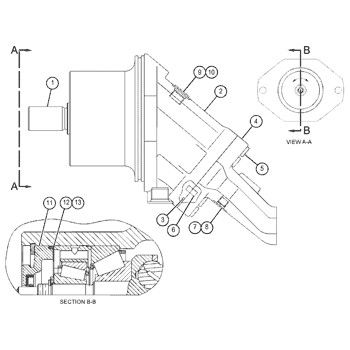 159-7162 0R4613 สําหรับ CAT Track D8R, D8R II มอเตอร์ไฮดรอลิก GP-PISTON ตลาดหลัง