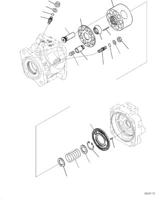 708-1W-00883 708-1W-00882 708-1W-00881 สำหรับ Komatsu WA430-6 ปั๊มไฮดรอลิกหลักปั๊ม LOADER ปั๊มหลังการขายเดิม