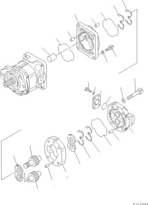 705-52-30920 705-14-34540 สําหรับ Komatsu บูลโดเซอร์ D275A-5D D275AX-5 D275A-5R ปั๊มไฮดรอลิก