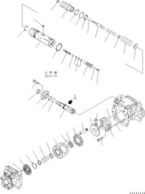 708-1H-00250 708-1H-00251 สําหรับ Komatsu บูลโดเซอร์ D155AX-6 D155AX-6A ปั๊มแกนไฮดรอลิก
