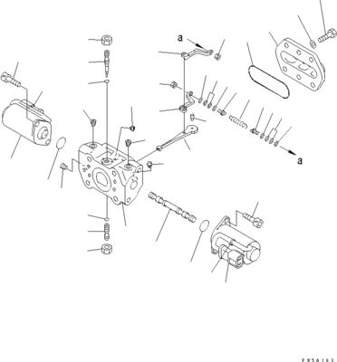 708-1H-00021 708-1H-01021 708-1H-04111 สําหรับ Komatsu บูลโดเซอร์ D275AX-5 ปั๊มแกนไฮดรอลิก