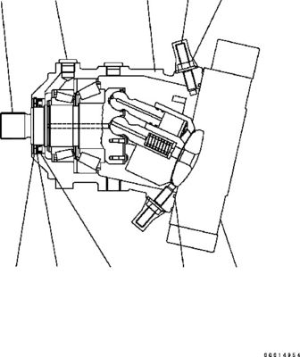 417-18-31201 417-18-31202 417-18-31203 สําหรับ Komatsu WHEEL LOADER WA200-5 WA200PT-5 มอเตอร์ไฮดรอลิก HST PUMP