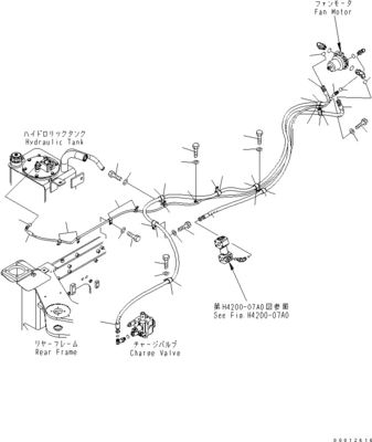 418-03-33241 4180333241 สําหรับ Komatsu WHEEL LOADERS WA100-5 WA150-5 WA200-5 WA270 มอเตอร์พัดลมไฮดรอลิก