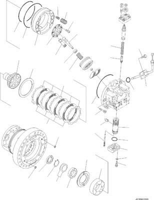 706-8F-01140 11Y-27-40401 สําหรับ Komatsu D37EX-23 D37PX-23 D39EX-23 บูลโดเซอร์