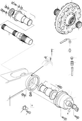 65489140 สําหรับ Komatsu Excavator PC3000-6 4000-6 7000-6 8000-6 ไฮดรอลิก TRAVEL MOTOR มอเตอร์ขับเคลื่อน
