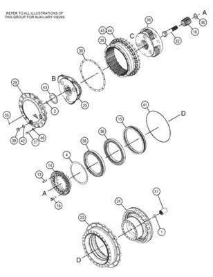 527-7077 511-6008 511-6009 สำหรับ CAT Excavator 318F 320GC 323GC 325F Travel Assembly Final Drive original Travel มอเตอร์