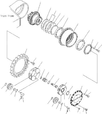 706-8J-01012 706-8J-01011 สำหรับ Komatsu PC400-7 450-7 450-8 Excavator Travel Assembly Final Drive Original Travel มอเตอร์