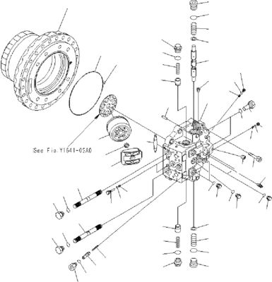 706-8J-01012 706-8J-01011 สำหรับ Komatsu PC400-7 450-7 450-8 Excavator Travel Assembly Final Drive Original Travel มอเตอร์