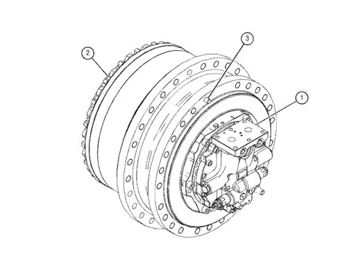 455-2770 155-9198 455-2772 455-2771 สำหรับแมว 390D 390F 385C Excavator Travel Assembly Final Drive original Travelมอเตอร์