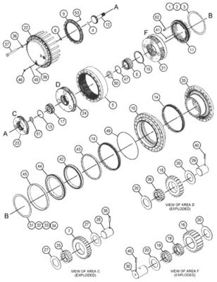 455-2770 155-9198 455-2772 455-2771 สำหรับแมว 390D 390F 385C Excavator Travel Assembly Final Drive original Travelมอเตอร์
