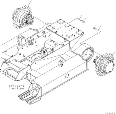 11Y-27-10301 11Y-27-10401 สําหรับ Komatsu บูลโดเซอร์ D31EX-21 D37EX-21 D37PX-21 การเดินทาง
