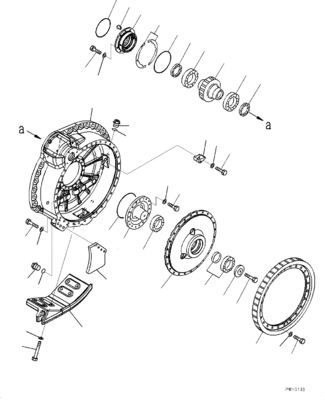 17M-27-00410 17M-27-00252 17M-27-00251 สำหรับ Komatsu Bulldozer D275A-5R ชุดเดินทาง Final Drive Travel Motor เดิม