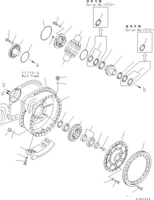 195-27-00404 195-27-00401 195-27-00400 จังหวะสุดท้ายสําหรับ Komatsu บูลโดเซอร์ D375A-3