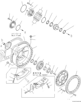 195-27-00661 195-27-00436 เครื่องขุดเครื่องขับเคลื่อนสุดท้ายสําหรับ Komatsu บูลโดเซอร์ D375A-5D