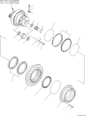 11Y-27-40200 11Y-27-40202 11Y-27-40102 เครื่องขับเคลื่อนสุดท้ายสําหรับ Komatsu Bulldozer D37EX-23 D37PX-23