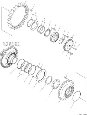 198-27-00650 198-27-00621 198-27-00640 สําหรับ Komatsu บูลโดเซอร์ D475A-5E0 D475ASD-5E0 เครื่องขับเคลื่อนสุดท้าย มอเตอร์เดินทาง