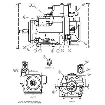 6E5052 CA6E5052 6E-5052 0R4933 สำหรับ CAT 527, D5H, D5HTSK II TRACK-TYPE รถแทรกเตอร์ไฮดรอลิกหลักปั๊มลูกสูบปั๊ม PUMP ASSY ปั๊ม GP-PISTON หลังการขายคุณภาพสูง Original