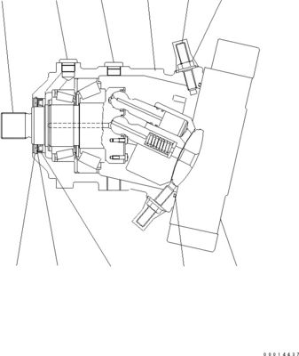 416-18-31701 MOTOR TRAVEL สําหรับ Komatsu WA150-5 รถบรรทุกล้อ