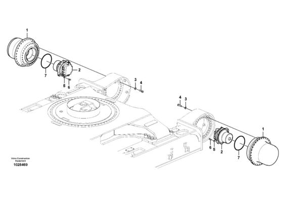 VOE14681190 VOE14666233 สําหรับ VOLVO EC700C EC700CHR EC750D EC750E อะไหล่เครื่องขุด การเดินทาง การประกอบ รถยนต์