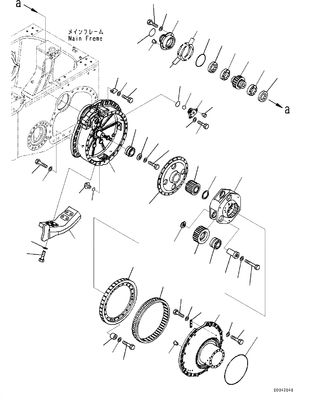 17A-27-00031 17A-27-00030 17A-27-00041 17A-27-00040 ไดรฟ์สุดท้ายสำหรับ Komatsu D155AX-3 D155AX-5 D155A-3 D155A-5 Bulldozers สุดท้าย